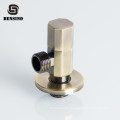 1/2 3/8 Triangle bronze plated quick open water inlet brass angle valve